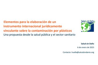 Elementos para la elaboración de un instrumento internacional jurídicamente vinculante sobre la contaminación por plásticos