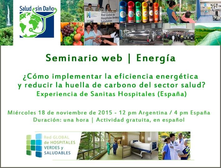 Seminario web: ¿cómo implementar la eficiencia energética y reducir la huella de carbono del sector salud?