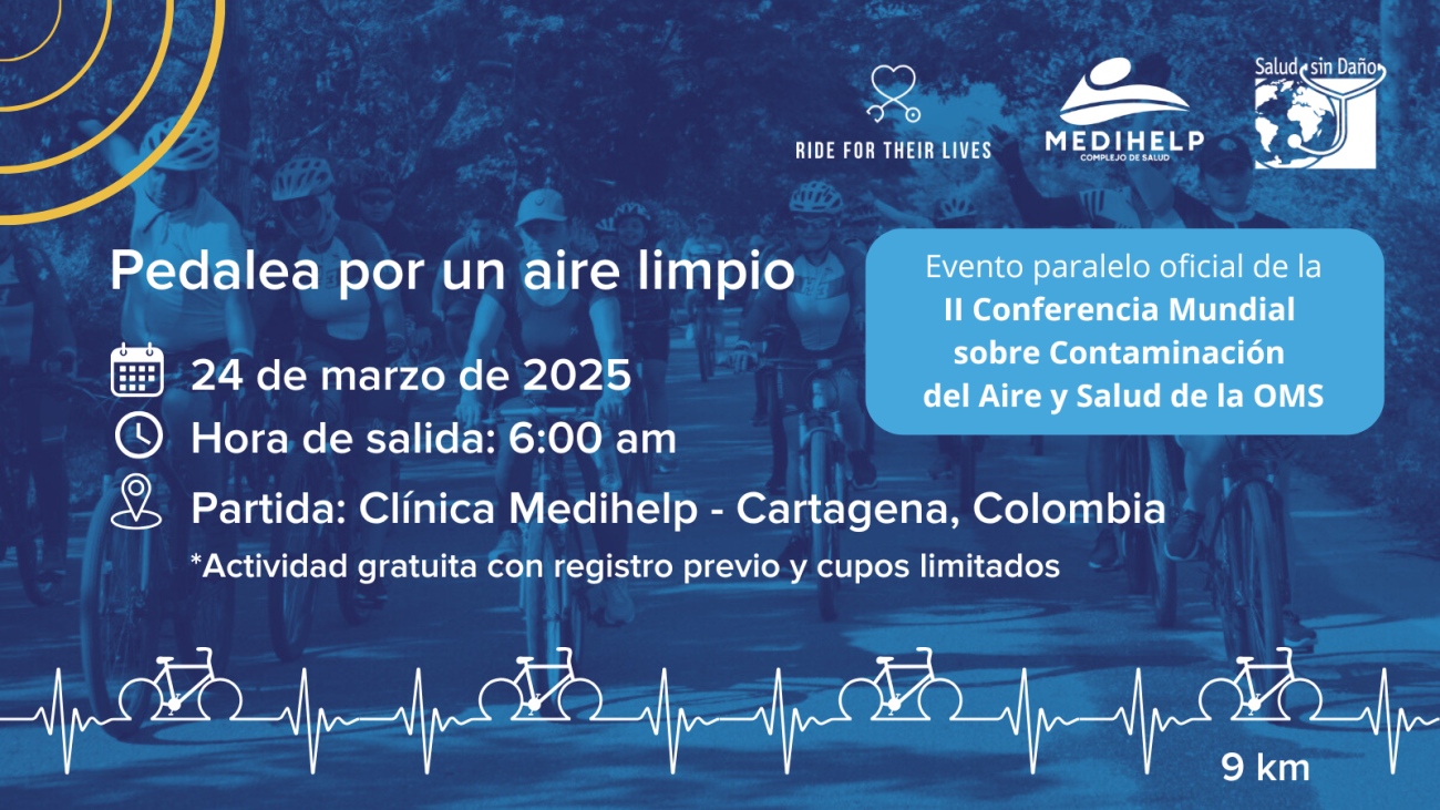 Pedalea por un aire limpio en Cartagena