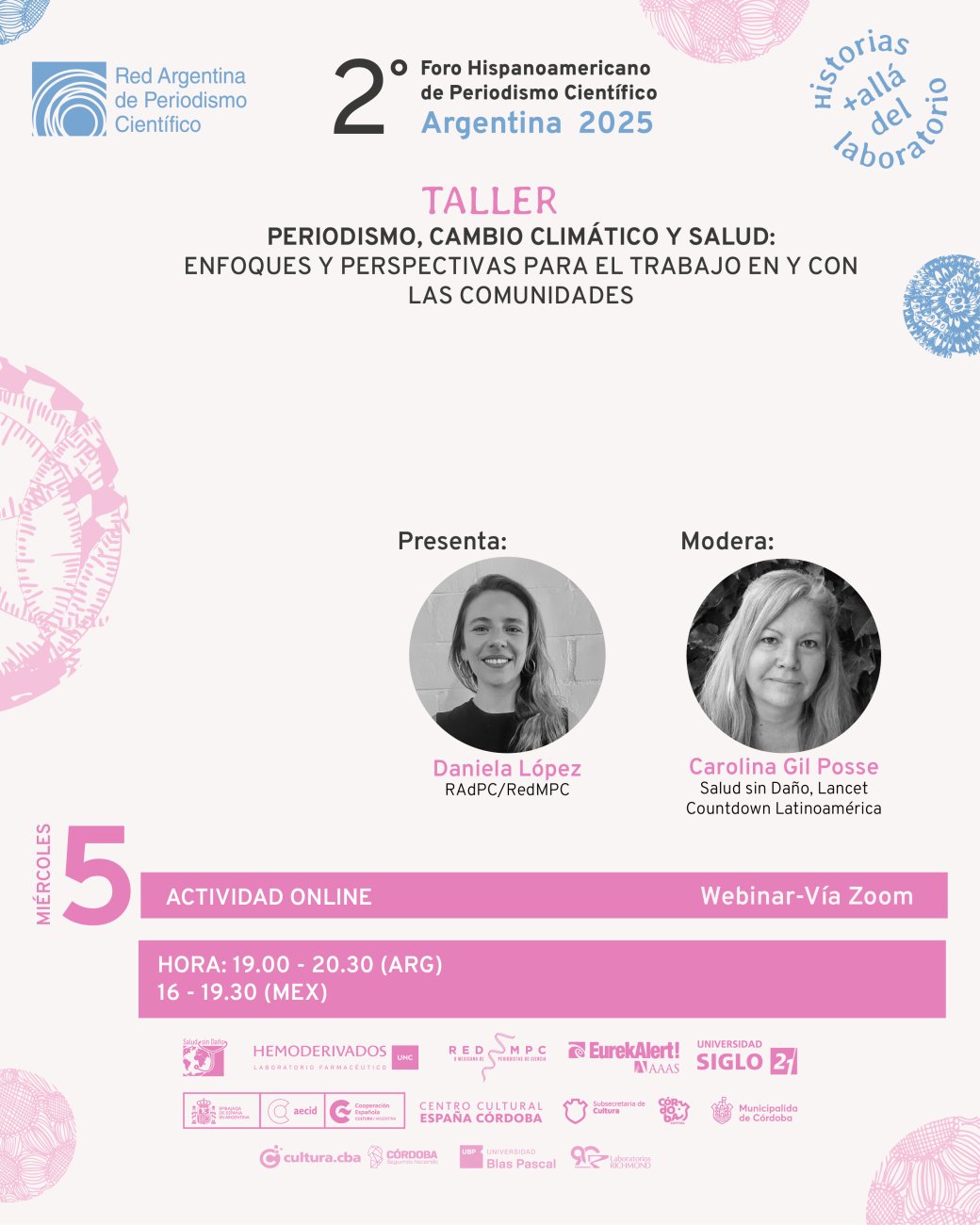 Taller virtual para periodistas | Periodismo, cambio climático y salud