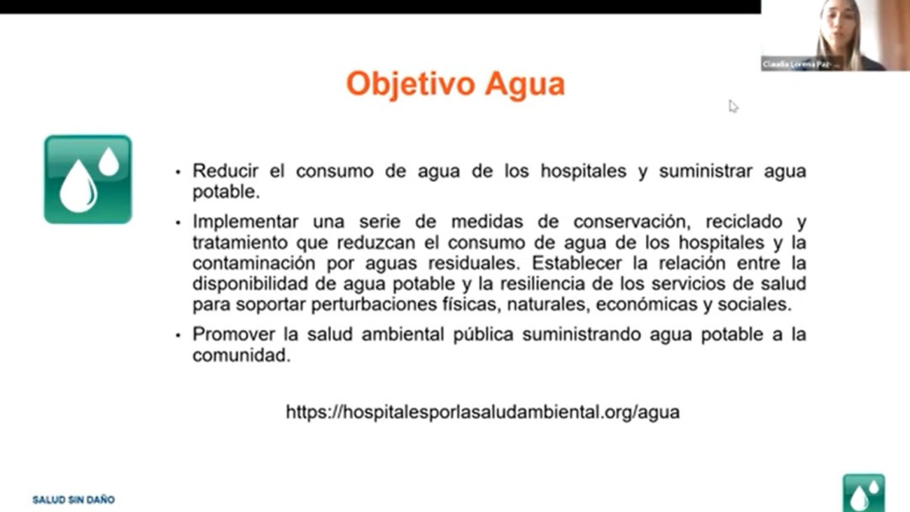 Gestión responsable del agua en establecimientos de salud